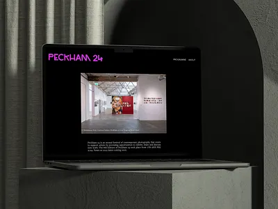 Website Design for Peckham 24, Leading Art Festival in London branding squarespace ui web webdesign website design