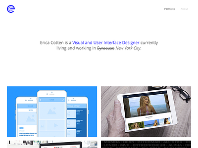 Portfolio Website designer landing page portfolio sports thumbnails ui websites wireframing