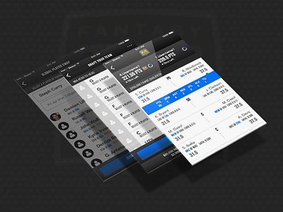 FantasyAces - Daily Fantasy Sports fantasysports iphone mobiledesigns uiux wireframes