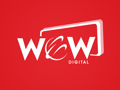 Wow Digital design logo