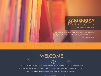 Non- Profit Website Design non profit orange