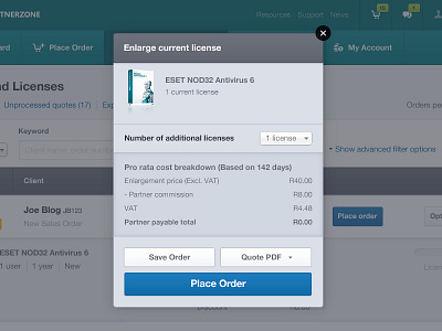 Enlarge License Order Popup antivirus software licensing order popup products