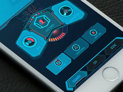 Data monitor app apple boerzhijia control data display ios monitor science ui 科幻概念