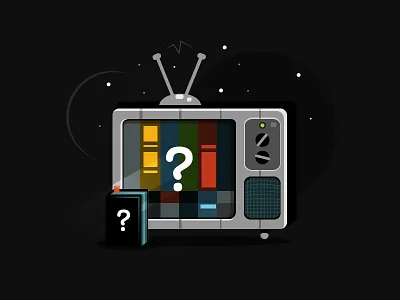 just wondering... art book illustration just mystic question thoughts tv vector wondering world