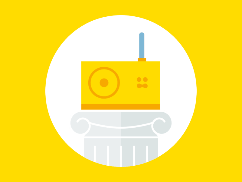 Second prize flash flashes pedestal prize radio tykho yellow