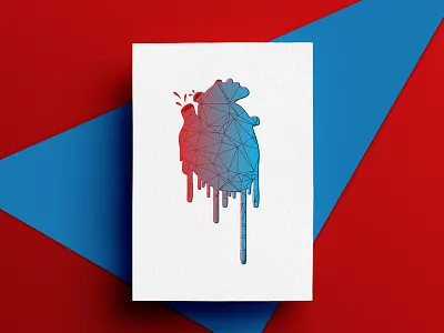 Risograph #1 colour geometric illustration ink lo fi paper poster print retro riso risograph vibrant