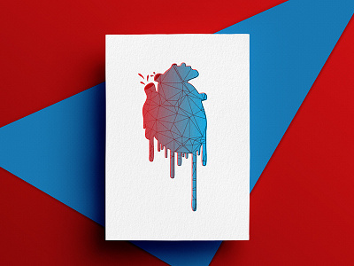 Risograph #1 colour geometric illustration ink lo fi paper poster print retro riso risograph vibrant