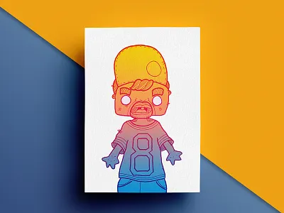 Risograph #4 colour geometric illustration ink lo fi paper poster print retro rico risograph vibrant