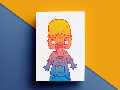 Risograph #4 colour geometric illustration ink lo fi paper poster print retro rico risograph vibrant