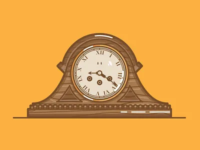 Mantel Clock clock home illustration indoor