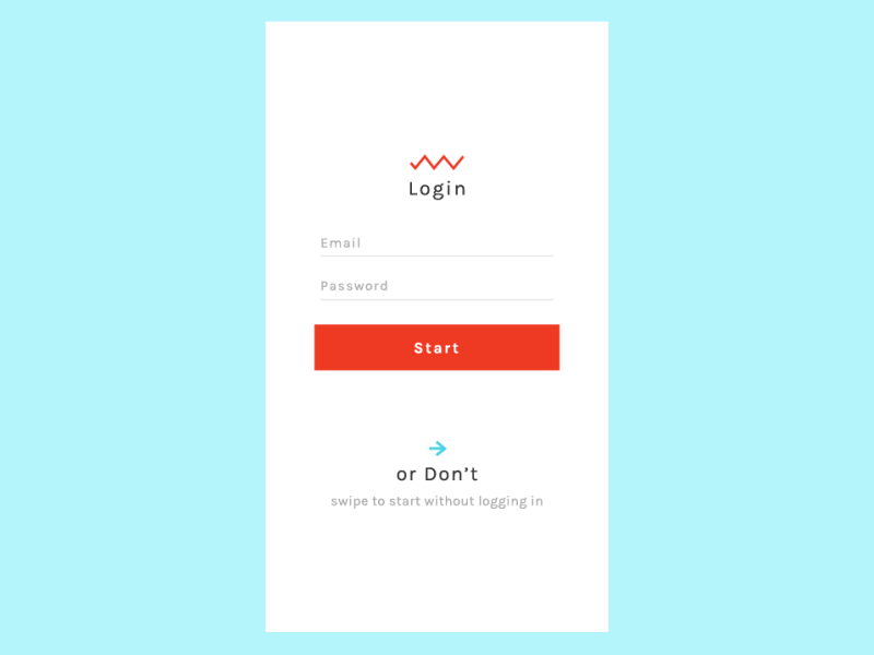 DailyUI 001 | Login ...or don't 001 animation dailyui login mobile onboarding