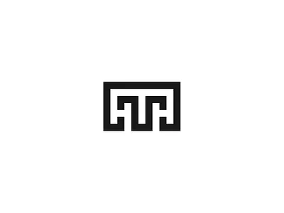 M T Monogram brand design letter lettermark logo mark monogram simple type