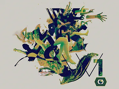 — You Are We abstract colors design experimental graphic hands humans illustration photo manipulation print silhouette typography