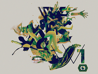 — You Are We abstract colors design experimental graphic hands humans illustration photo manipulation print silhouette typography