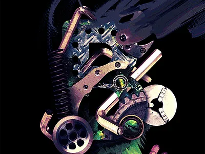 — Brooklyn Machine Works 3d abstract colors design graphic heavy illustration metal photo manipulation polygons print shapes