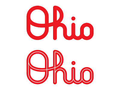 Ohio inline ohio rounded script