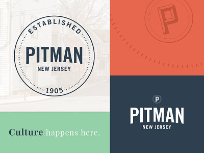 Pitman, NJ branding design dribbble dribbblers graphicdesign identity logo