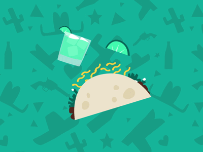 States GIF 28 - Texas! beer cactus cinco de mayo cowboy gun hat lime margaritas states tacos tex mex texas