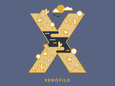 36 Days Of Type - X 36 days of type 36daysoftype alphabet icon illustration letter type typography venezuela