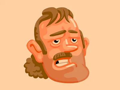 Vintage ESPN Documentary Guy character illustration vector