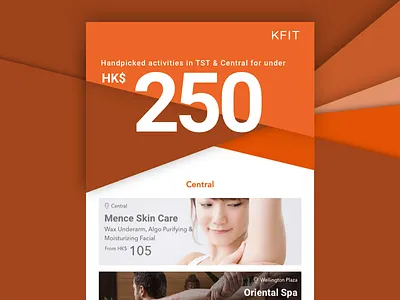 Handpicked activities for under HK$250 Newsletter/Email Design campaign monitor design email email design google graphic material monotone newsletter orange