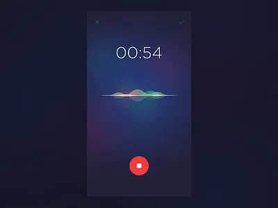 Recording app app dailyui ios recording siri sound ui voice