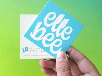 elle bee pt.IV branding business cards icon illustration lettering logo script script lettering