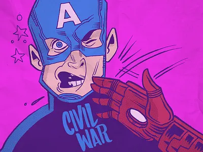 Civil War captainamerica civilwar ironman ledo ledodesign marvel