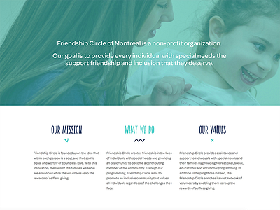 About Page about mission page
