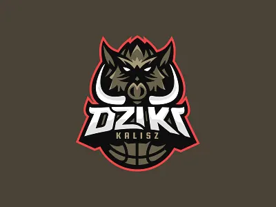 BOARS Kalisz animal basket basketball boar logo sport sports