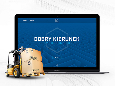 Logistic Website blue delivery design icon logistic simple transport web website