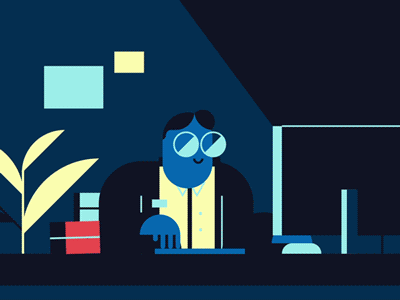 Adobe Creative Jam 2016 adobe ae animation character computer eyes gif glasses pattern trippy
