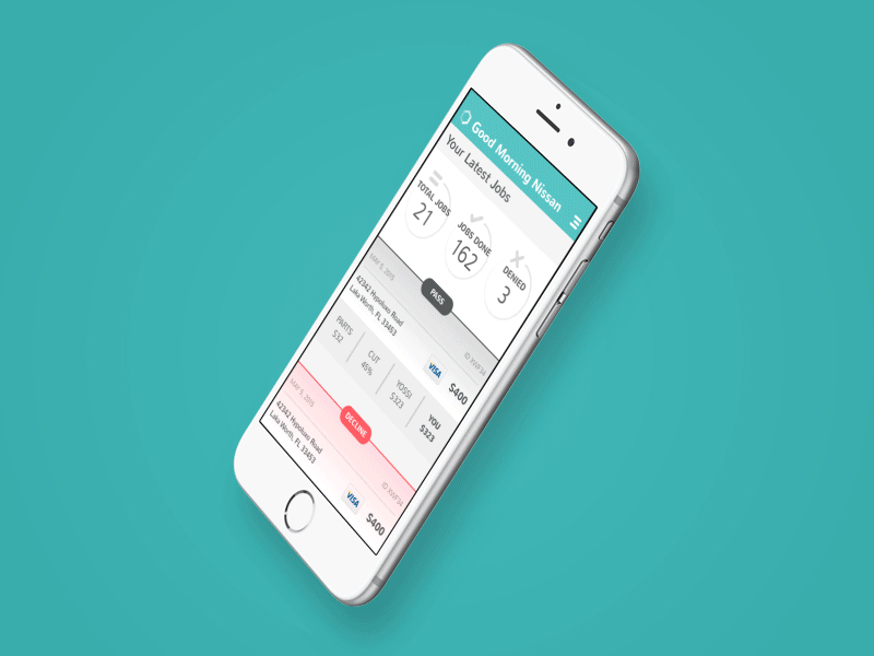 Reports UI animated app calculations calendar flow iphone reports ui