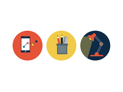 Office Icons colour icons coloured icons colourful icons icons pack lamp icon office icons pencil icons phone chart icon
