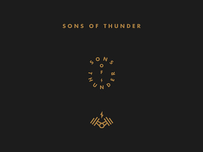 Sons of Thunder Branding badge branding logo logo design rebrand stamp stationery