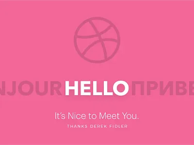 Hey Dribbble! debut