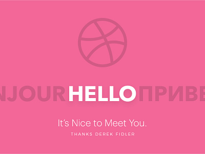 Hey Dribbble! debut