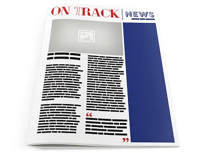Progress Rail On Track Newsletter Template and Brand booklet branding graphic design layout logo newsletter print template
