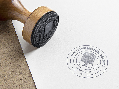 Cuffington Logo logo stamp vector