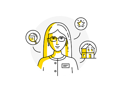 Realtor Illustration illustration realtor woman
