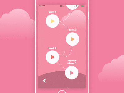 Color Flies - Levels menu color core animation flies fly game ios levels menu pink