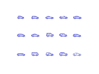 Cars car combi coupe hatchback icon illustration sedan suv van