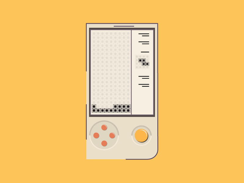 Gameboy Nostalgic after effects gif illustration