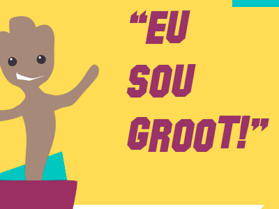 // Groot flat design flat ilustration ilustração