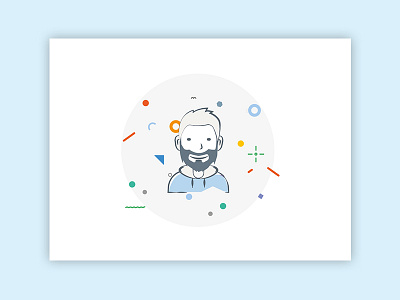 Someone around! character color colours icon illustration marco lopes person