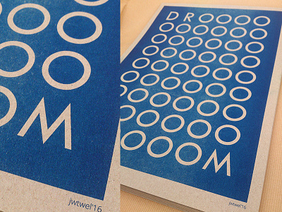 DROOOOM A3 Poster a3 blue dream droom illustartion jwtwel muskat grey poster print riso risograph risoprint
