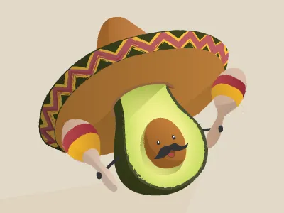 Avocado Fiesta avocado sombrero