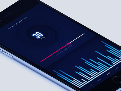 App Concept app concept dark futuristic ios iphone light mock