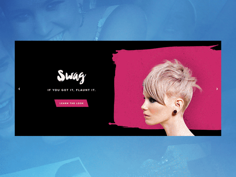 d:fi Hair Slider Concept after effects concept. interaction photoshop user interface web design