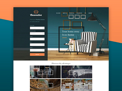 Casanative design home house property real estate search travel ui ux web website